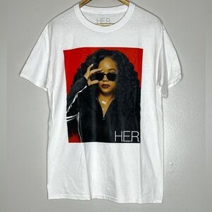 H.E.R.‎ R&B Singer Graphic T Genuine Licensed NWOT 💯 Cotton T